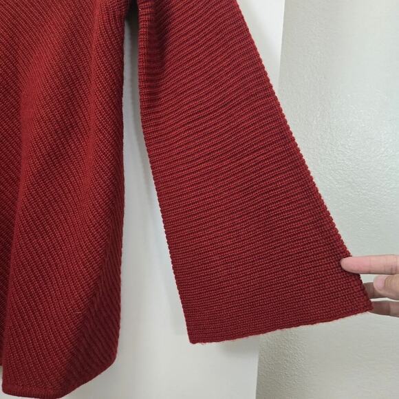 A.L.C Charly Wool & Cashmere One-shoulder Sweater In Red Size M Christmas Party - Picture 7 of 9